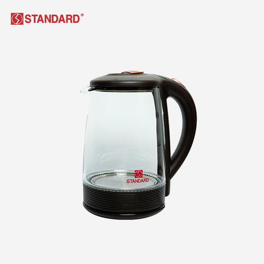 Standard Appliances by Winland 2.0 Liter Glass Electric Kettle w/ Led Light | Water Heater SEK-2.0LG