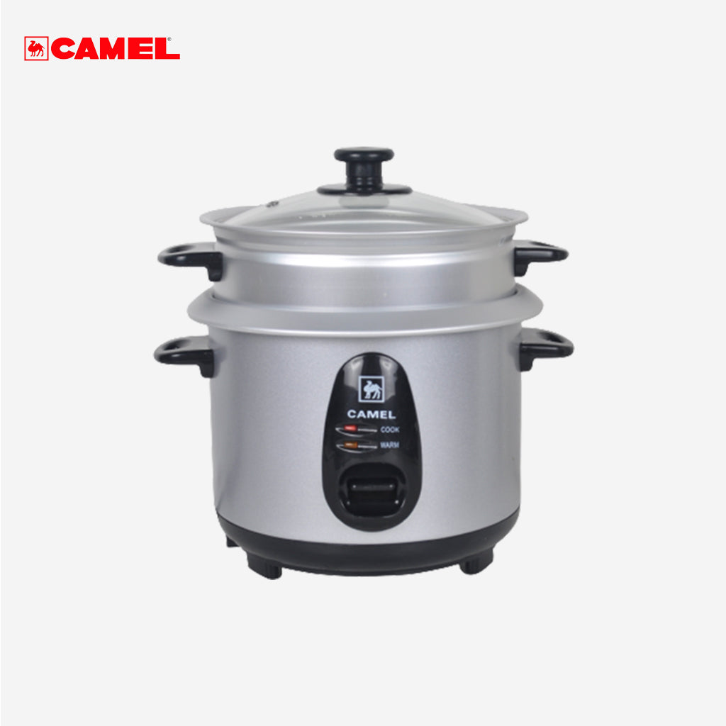 Camel 1.8 Liter / 10 Cups Rice Cooker with Steamer & Glass Lid SK-70S