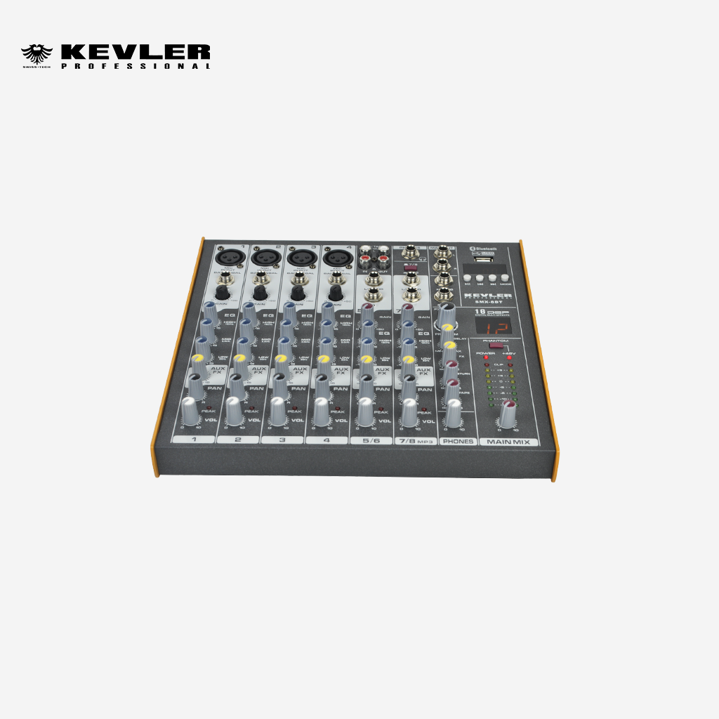 Kevler by Winland 6 channel Compact Mixer SMX-6BT with USB/BLUETOOTH/MP3 PLAYER/DSP EFFECT