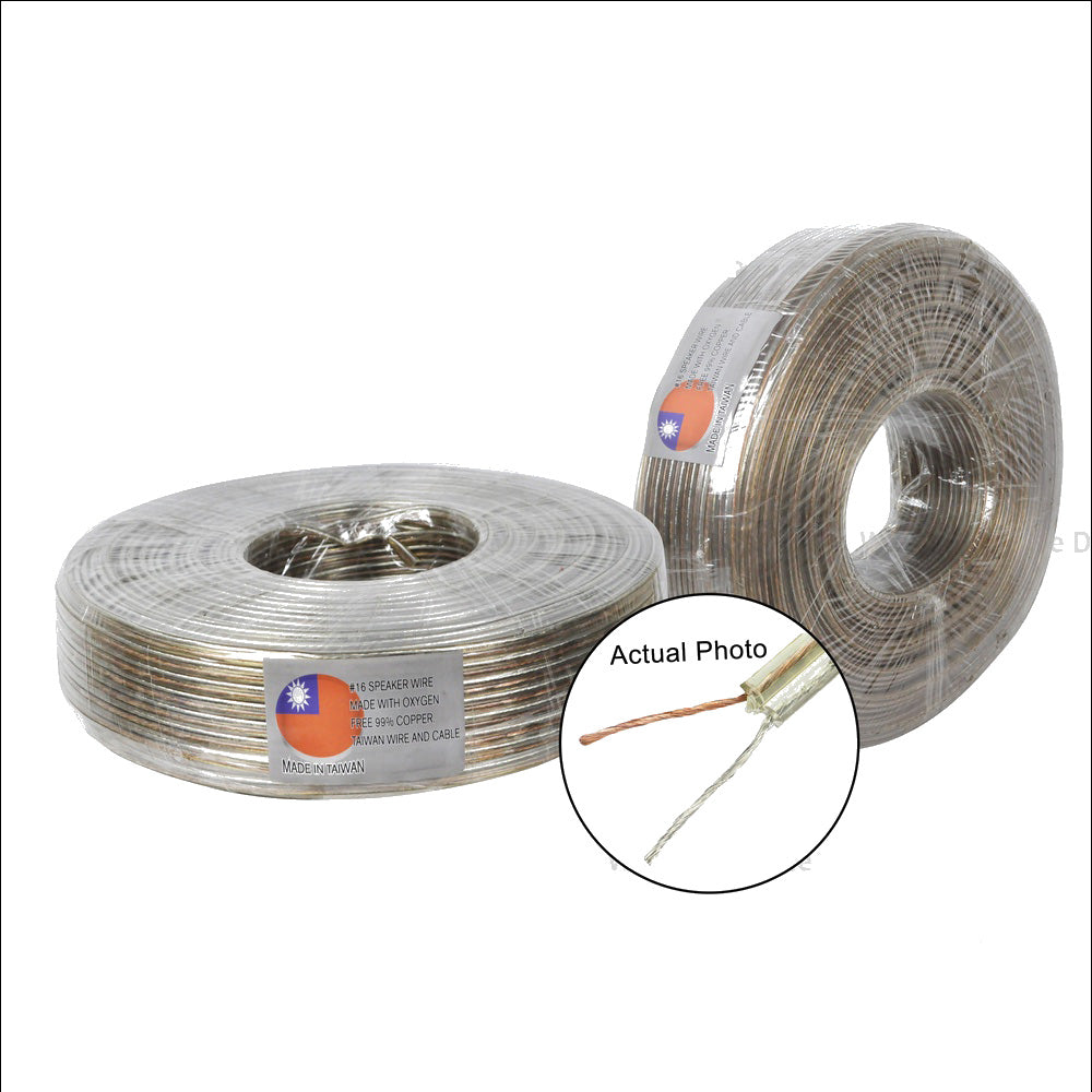 [4342]Winland Transparent Speaker Wire NO.16 150m - Made in Taiwan SPKW-TR16