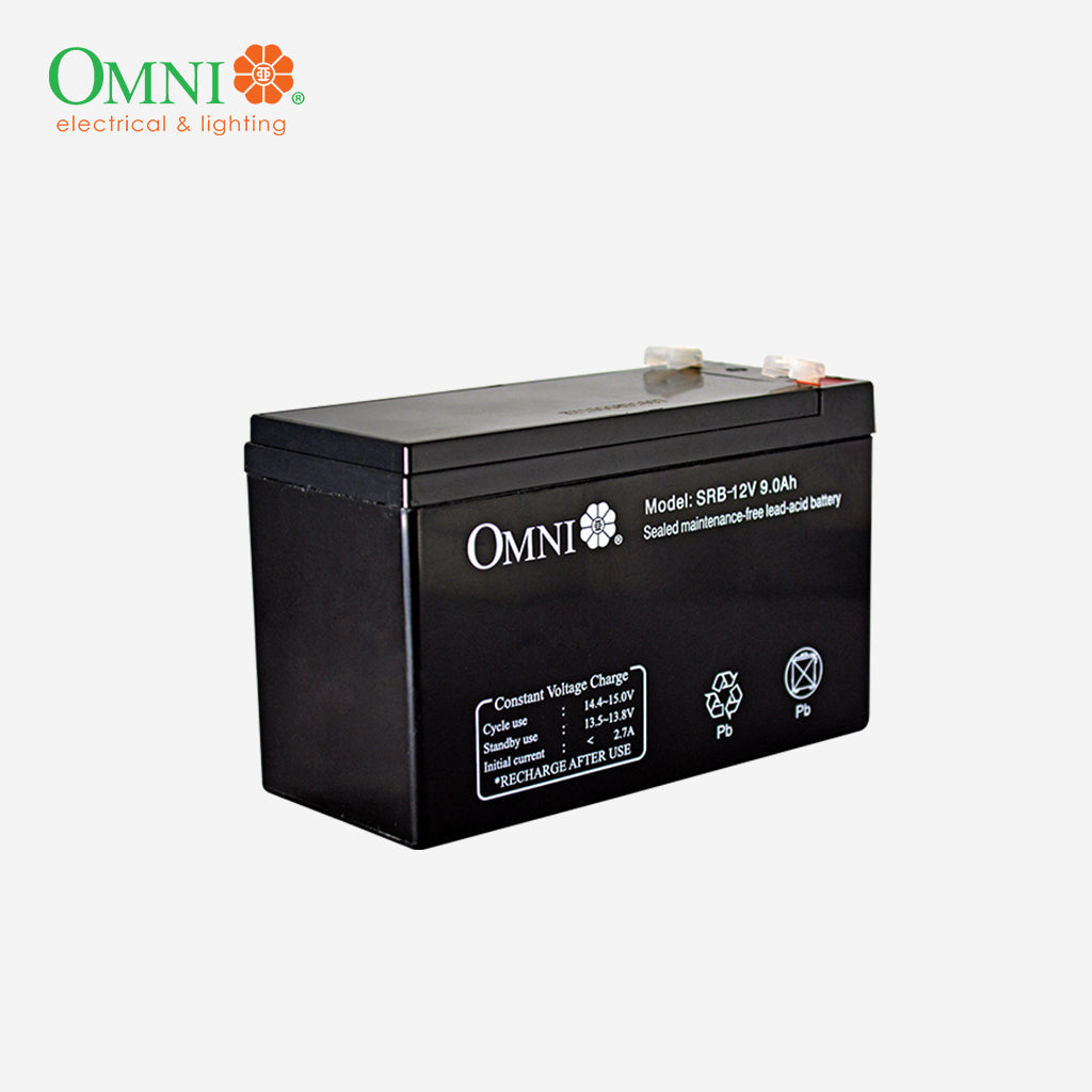 Omni by Winland Sealed Lead Rechargeable Acid Battery 12V 9Ah