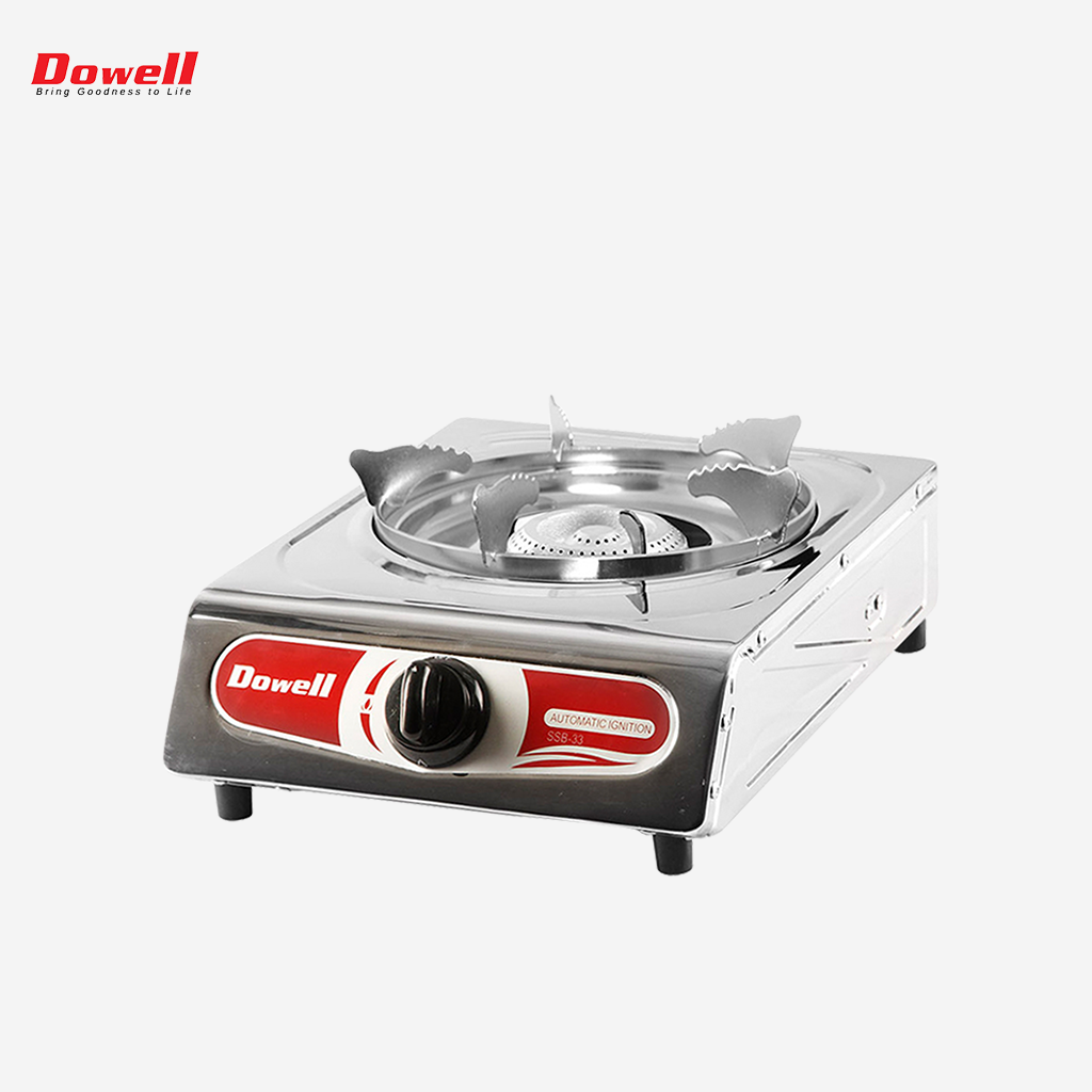 Dowell Single Burner Gas Stove with Stainless Steel Body SSB-33