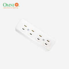 Omni by Winland 4 Gang Spring Type Outlet 10A | 250V STO-004