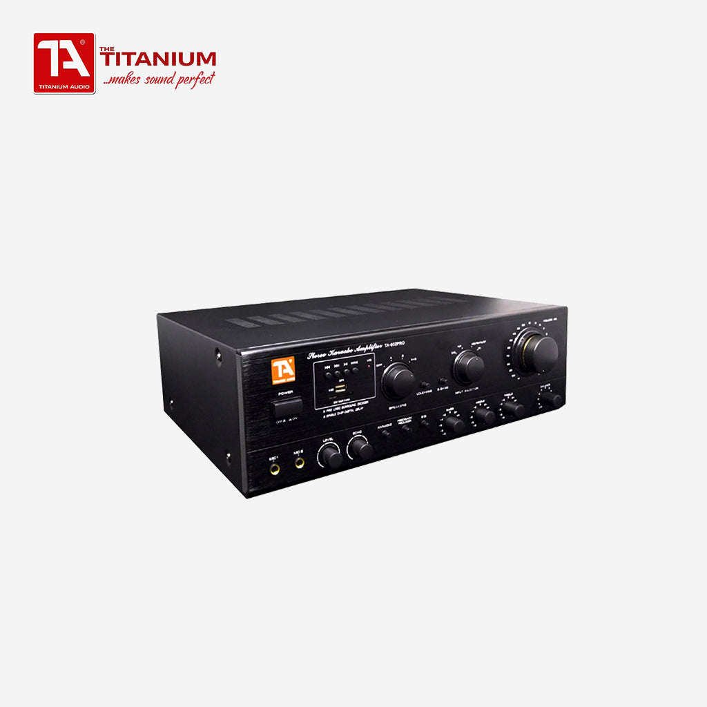 Titanium Audio Amplifier FM, USB, SD Port, MP3 & BT 2200watts Peak TA-602PRO