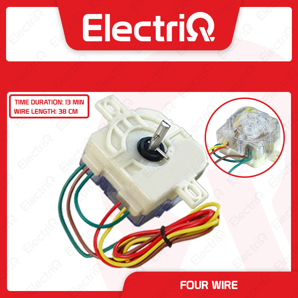 Electriq Washing Machine Timer Spare Parts - Flat and Slant Mounting 3/4/ 5/ 6/7 Wire (Universal)