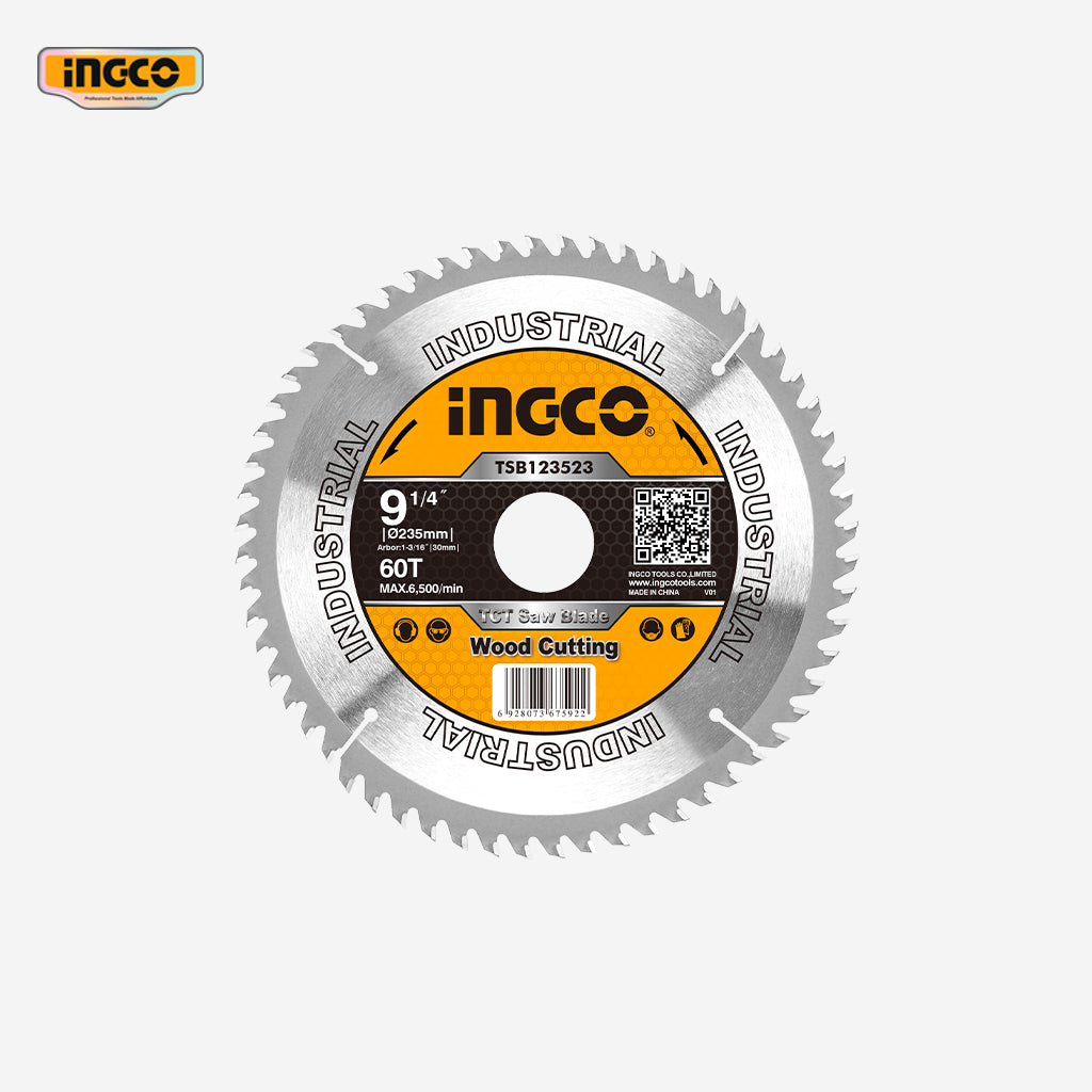 Ingco TCT Saw Blade for Circular Saw 9-1/4" 60T TSB123523