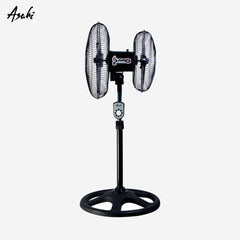 Asahi Twingo Double Head Stand Fan | Electric Fan w/ Thermal Cut Off Fuse TW-6020