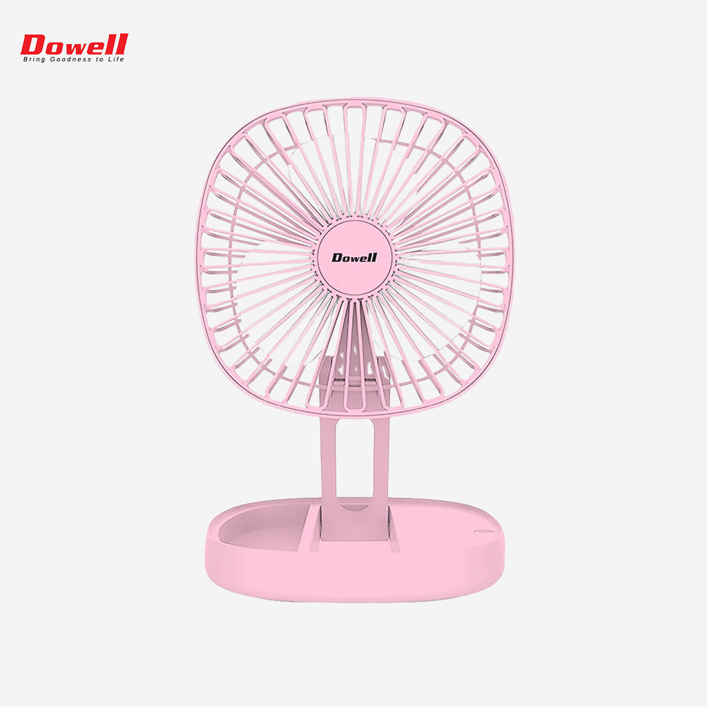 Dowell Portable Rechargeable Fan with Removable front grill for easy cleaning UF-101F