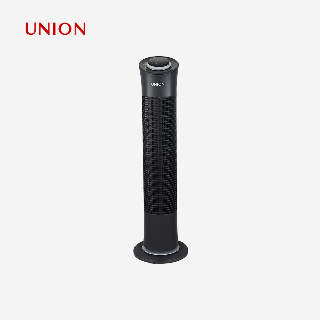 Union 30-inches Turbo Tower Fan / Electric Fan w/ Easy to Carry Handle on the Backside