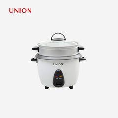 Union 1.0L Drum Design Rice Cooker Tempered Glass Lid w/ Steamer UGRC-140