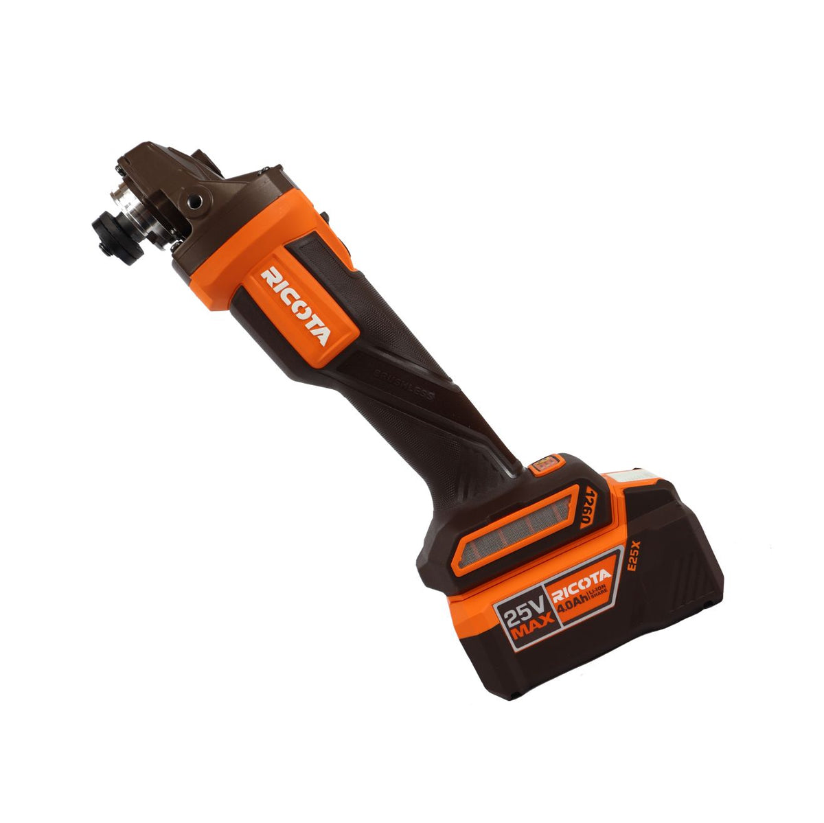 Ricota E25X Brushless Cordless Angle Grinder 25V 100mm Disc diameter