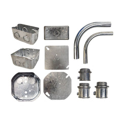Royu Junction Box, Utility Box / Cover Sold Separetaly, EMT Elbow and EMT Connector