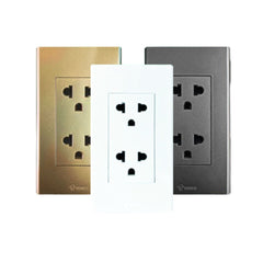 Bull/Goneo by Winland Duplex Universal Outlet Set 16A/250V (G34Z233A)