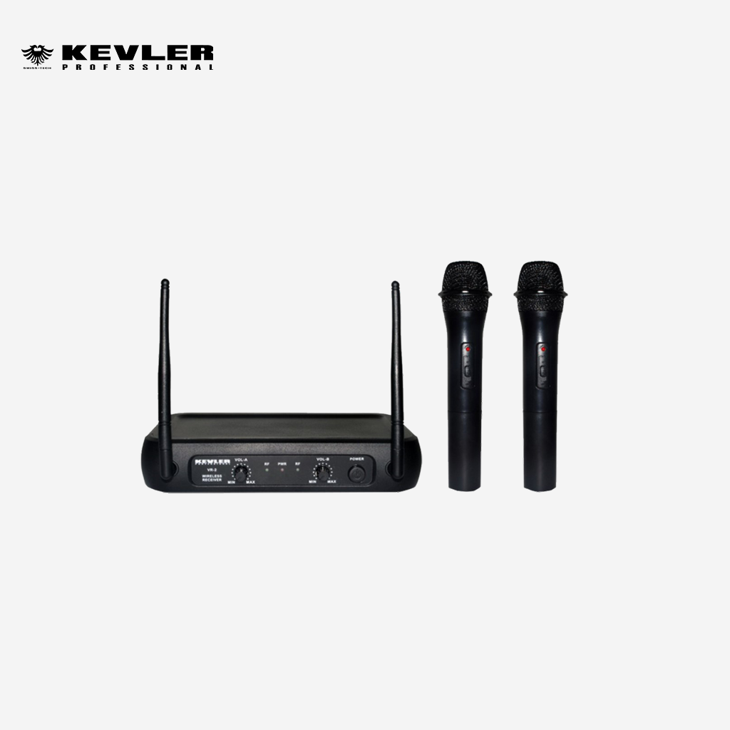 Kevler Professional VR-2 Dual VHF Wireless Microphone