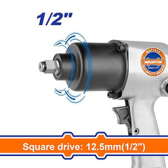 Wadfow 7500/min(1/2in) Air Impact Wrench Without Quick Plug WAT1512 (WNO)