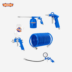 Wadfow Set of 5pcs Air Paint Spray Washing Gun Tools WAX1505