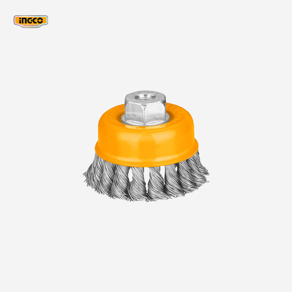 Inlander Wire Ingco Cup Brush Twisted Wire with Nut 75mm M10 x 1.5 WB20752 โ Winland ...