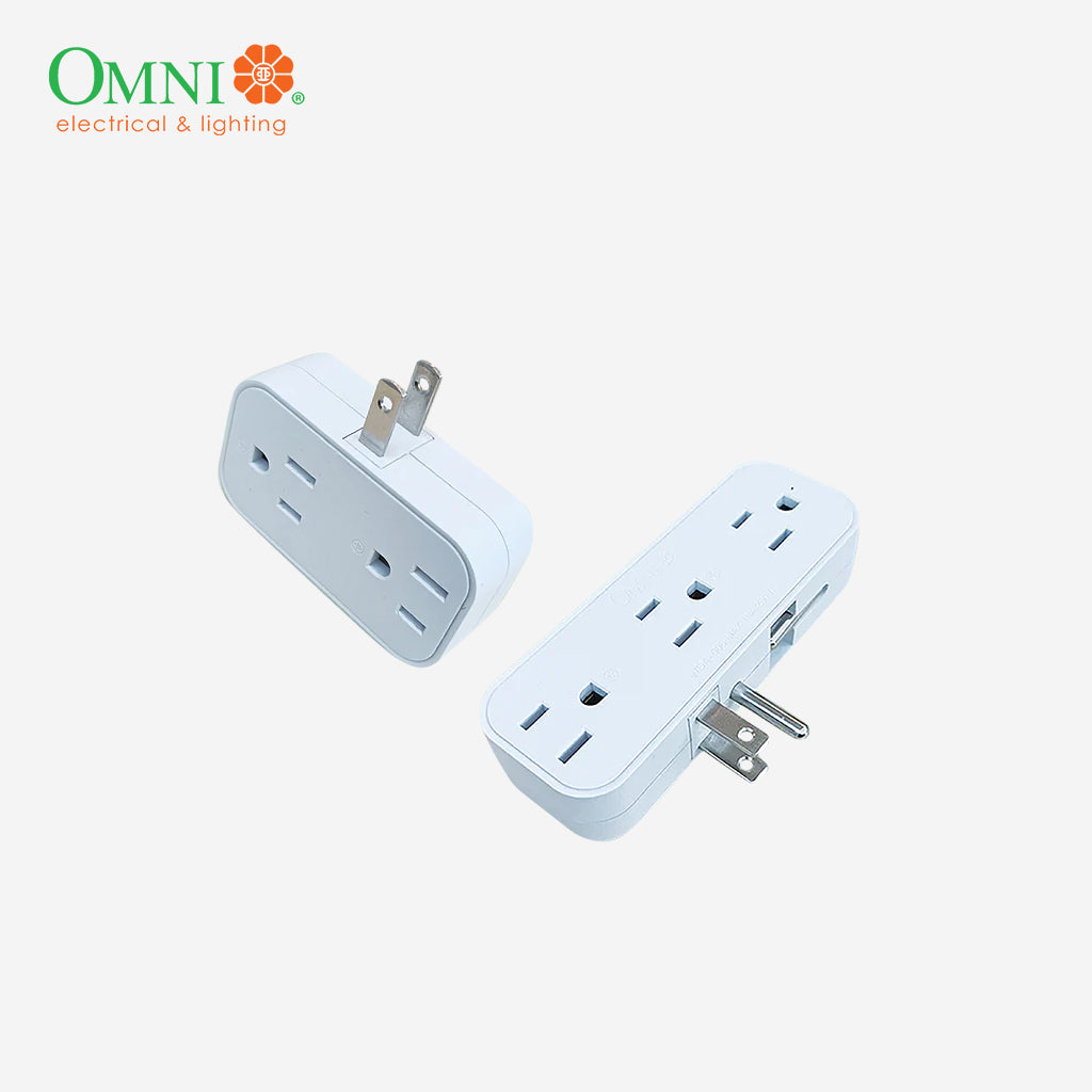 Omni Side Access Multiple Socket Adapter 4 Gang / 6 Gang 10A 250V max ...