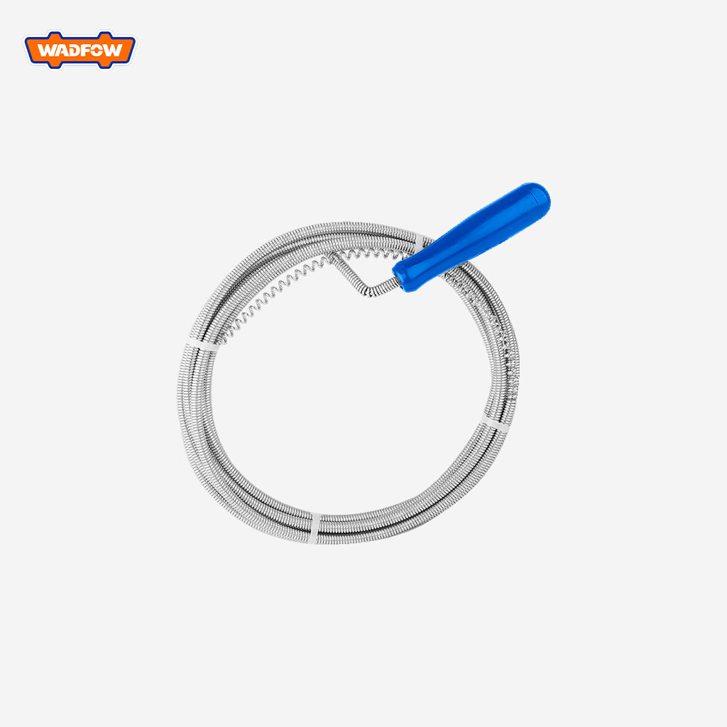 Wadfow Flexible Auger Snake Sewer Pumbling Sink Drain Cleaner Clog Remover 6mm x 3m WDD2303