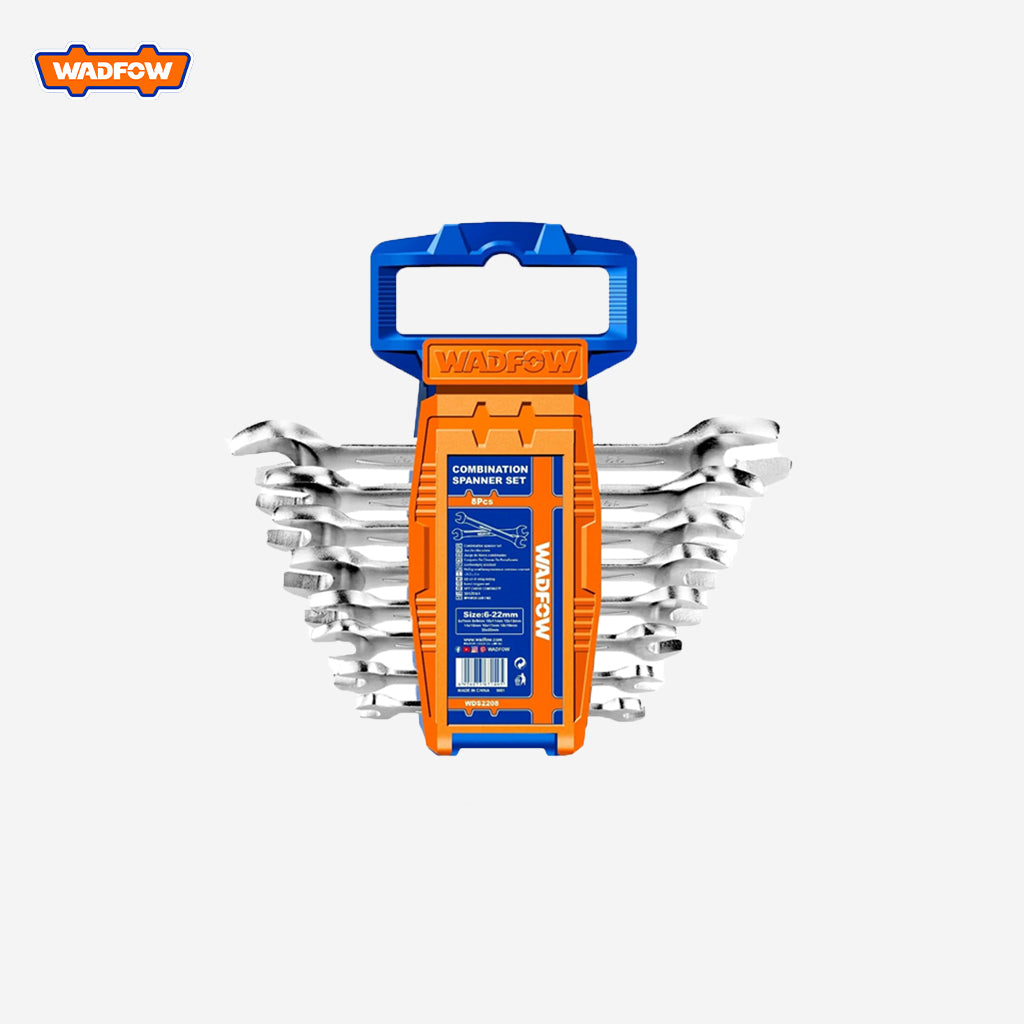 Wadfow Double Open End Spanner Wrench Tool Set 8Pcs WDS2208