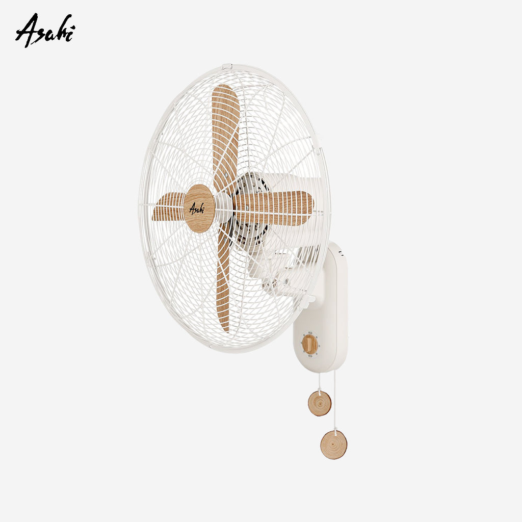 Asahi 16 inch Wooden Wall Fan | Electric Fan 3 Speed Setting WF-629