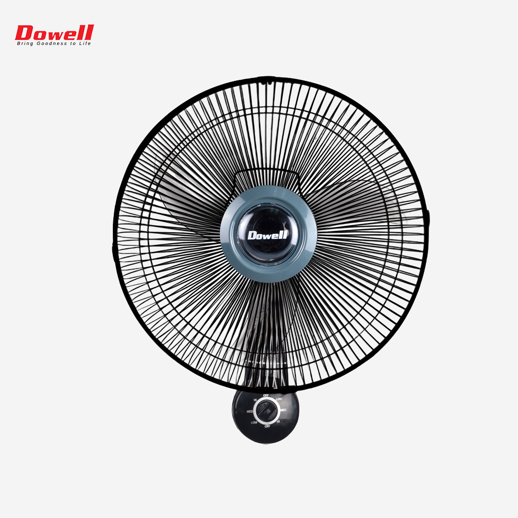 Dowell 16 inch 3-speed rotary switch wall fan | Electric Fan 60w WF3-217