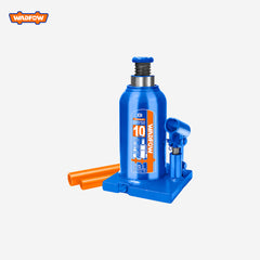 Wadfow Hydraulic Welded Bottle Jack 10 Ton With Safety Valve For Cars