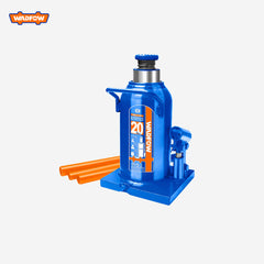 Wadfow Hydraulic Welded Bottle Jack 20 Ton With Safety Valve For Cars WHT
