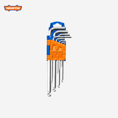 Wadfow Long Arm Allen Hex Ball Point Hex Key Set with WHK2291