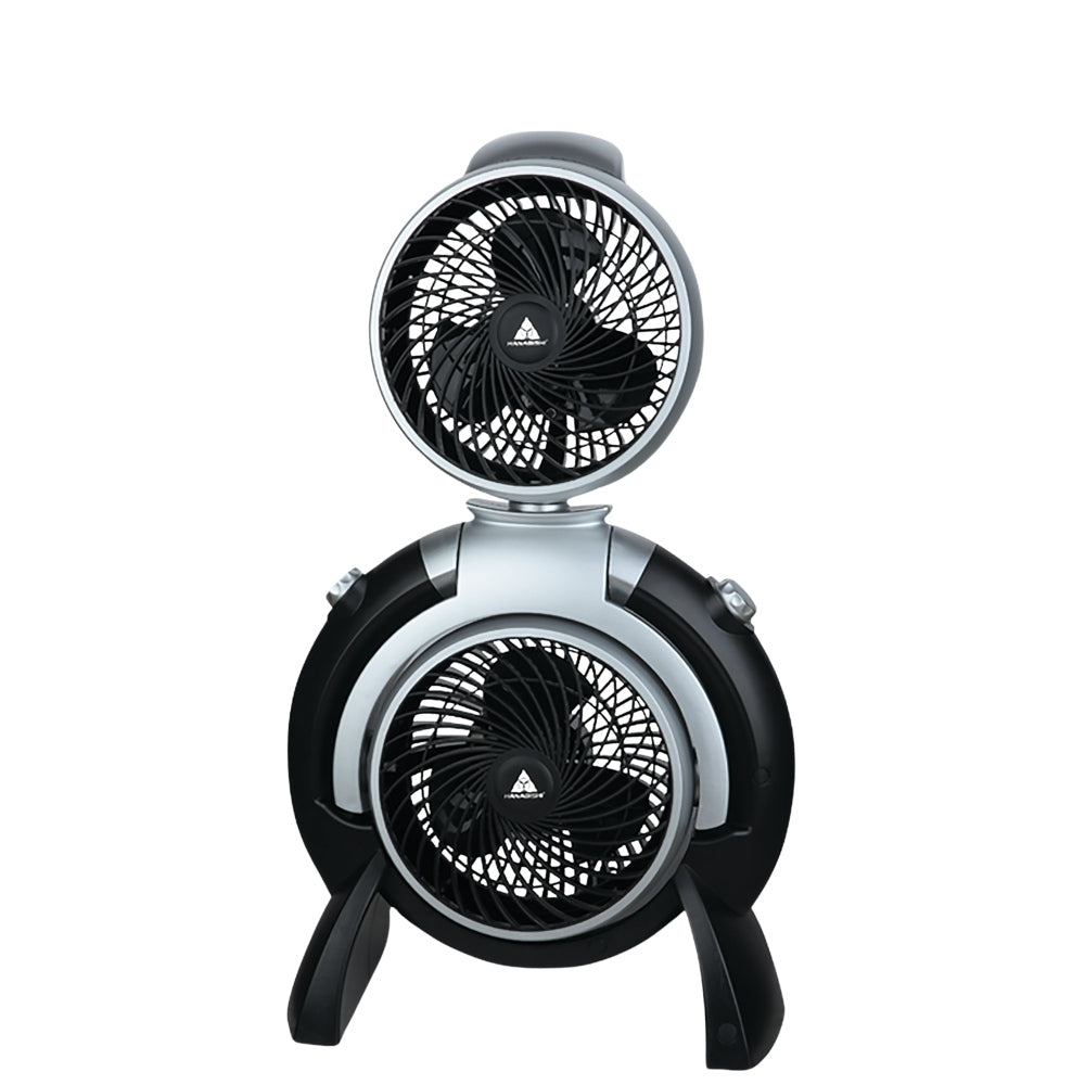 Hanabishi by Winland Powerful Dual Fan Air Circulator Electric Fan Stand Fan HACF88
