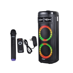 Konzert Kontempo 6 Karaoke Portable Party Speaker w/Bluetooth, FM,SD, AUX, USB, Mic Input