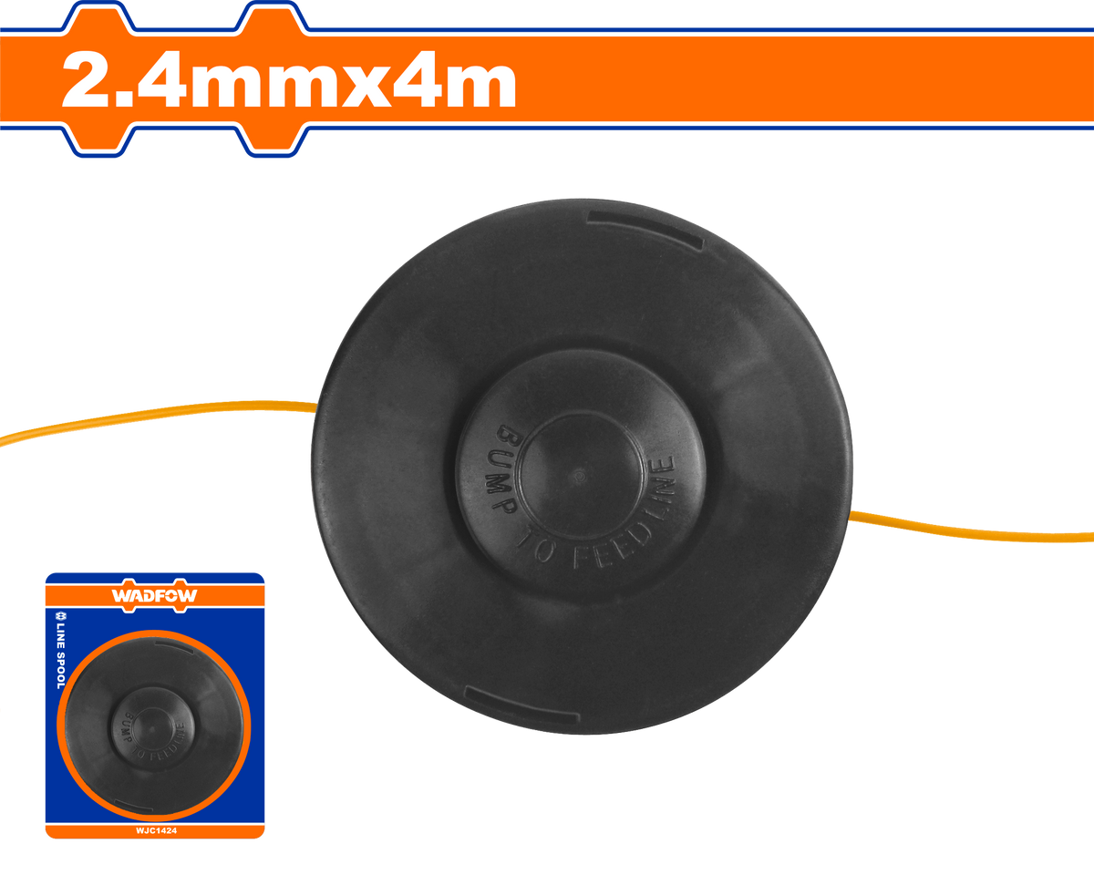 Wadfow  2.4mm x 4.2m Line Spool Suitable for Gasoline Grass Trimmer WJC1424 WAD-HT