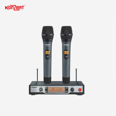 Konzert UHF Professional Dual Wireless Handheld Microphone System WM-33UX1