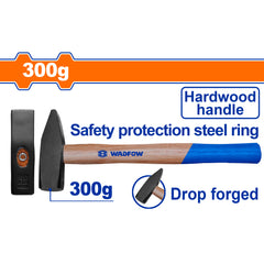 Wadfow   Drop-Forged Carbon Steel Hammerhead Machinist Hammer With Hardwood Handle WAD-HT