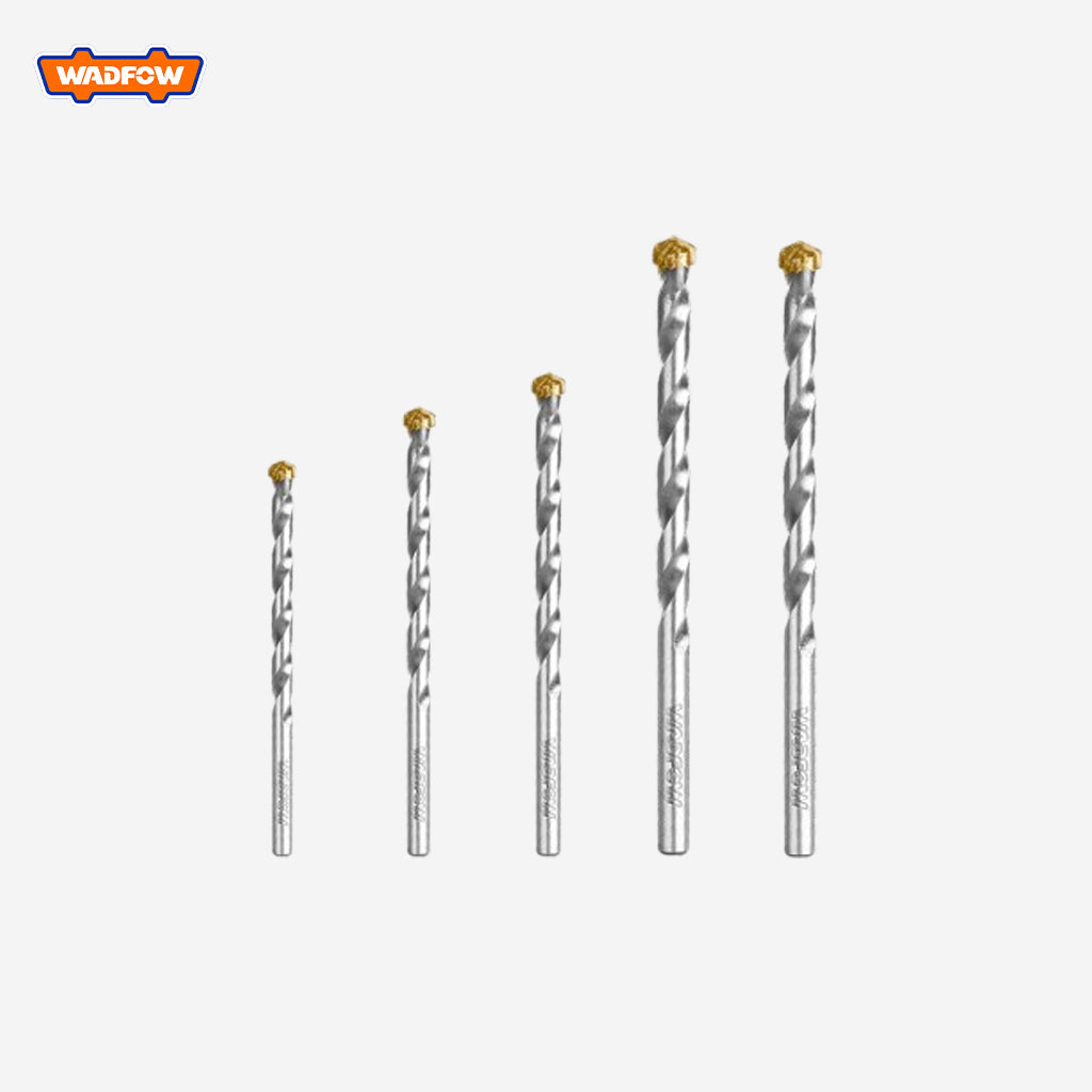 Wadfow Industrial Masonry Drill Bit For Rotary Hammer 5 Pcs / Set WMJ2K01