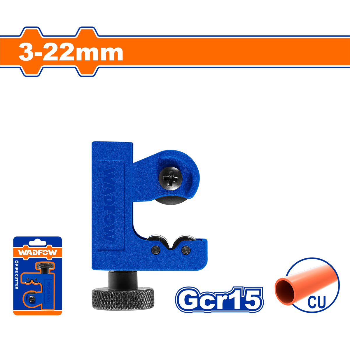 Wadfow Pipe Trimmer Cutting Tool Rotary Copper & Aluminum Tubing w/Aluminum Knob SOLD PER PIECE WHT