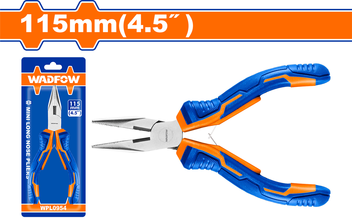 Wadfow Mini Long Nose Pliers 4.5"/115mm