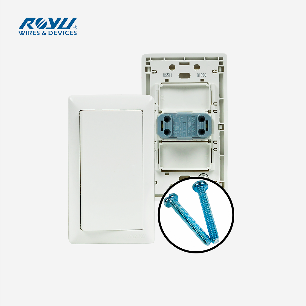 Royu Super Wide Series 1-Gang Switch Electrical Wiring Devices (10A ...