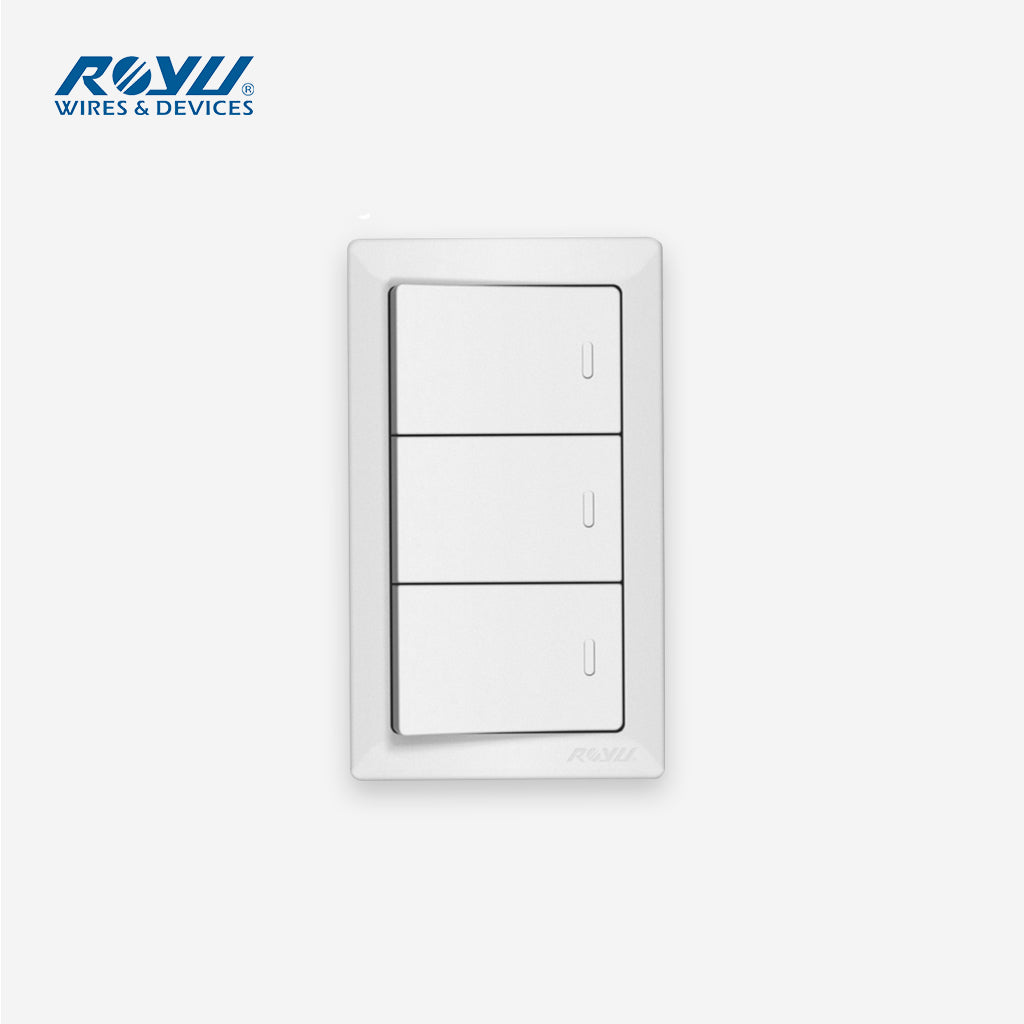 Royu Super Wide Series 3-Gang Switch WS515