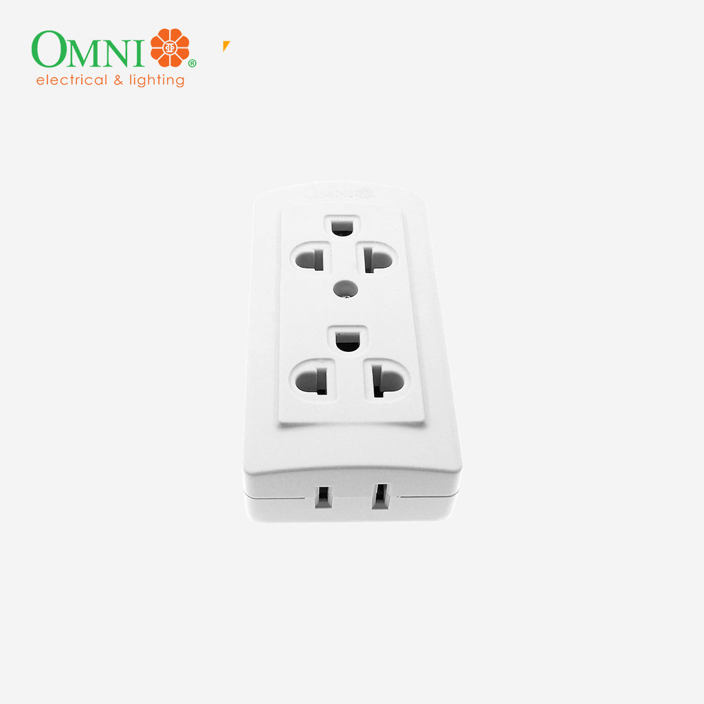 Omni by Winland Surface Convenience Outlet w/ Ground 2-Gang & 3-Gang 10A 250V~ WSG-002 / WSG-003