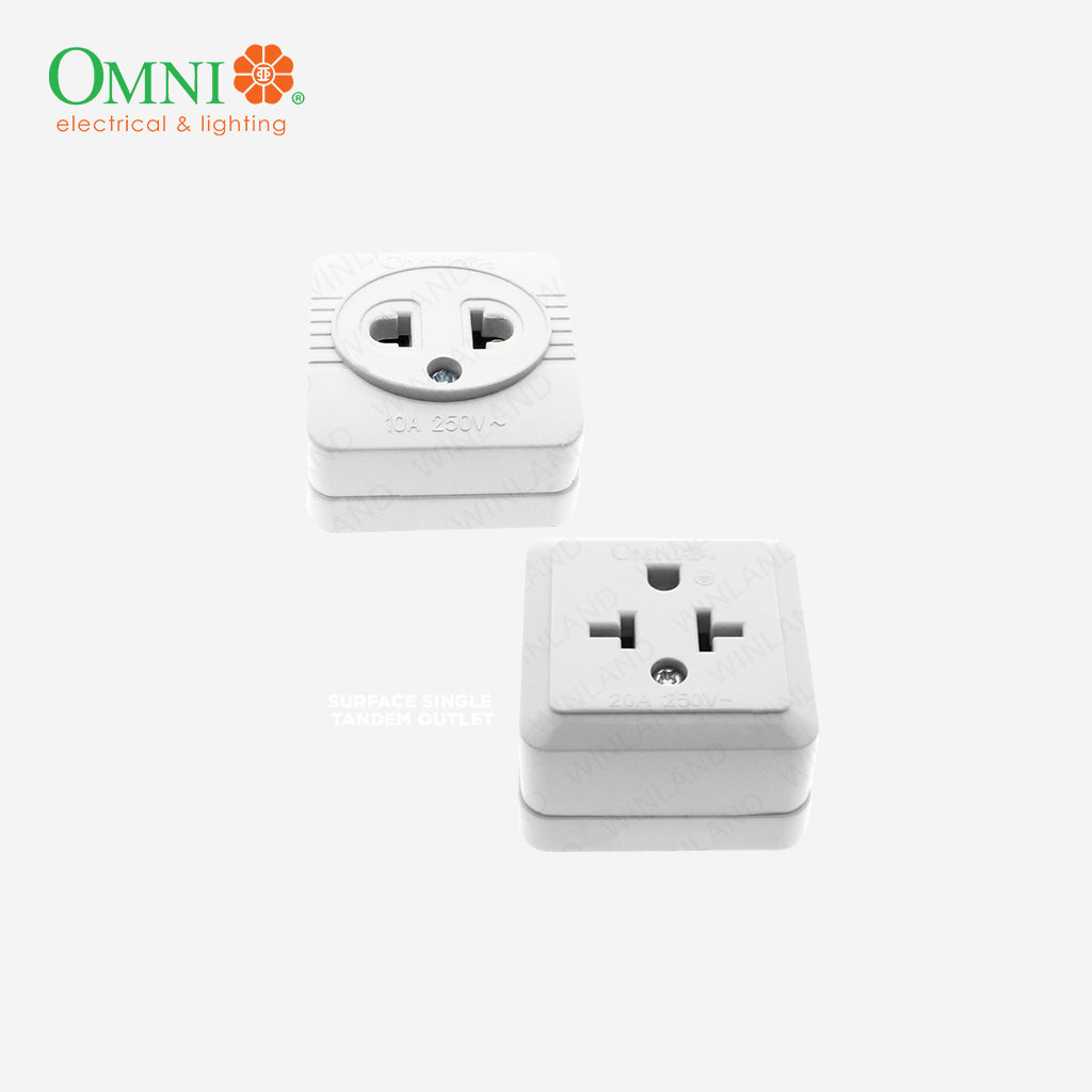 Omni Surface Single Convenience Outlet & Surface Single Tandem Outlet ...