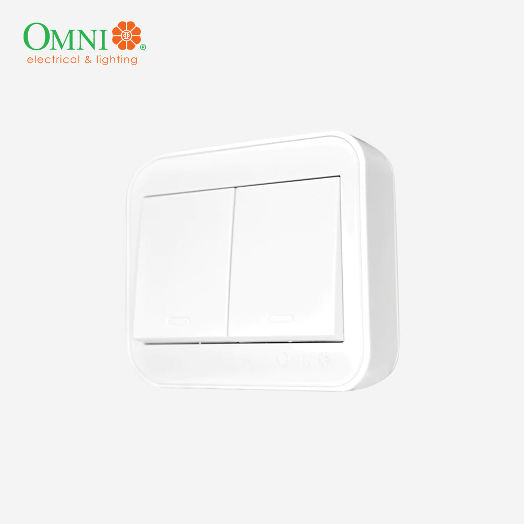 Omni by Winland Surface Mounted Convenience Wall Type Switch 1-Gang, 2-Gang, 3-Gang 10A