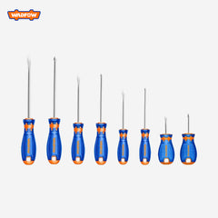 Wadfow Screwdriver Set Cr-V Round Shank 8 Pieces WSS1408