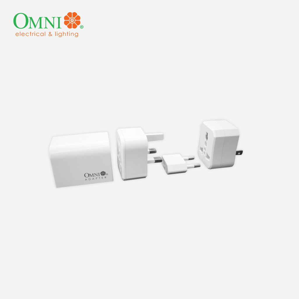 Omni by Winland Nano Universal Travel Adapter Plug Adaptor Outlet Adapter Socket WUA-004-PK