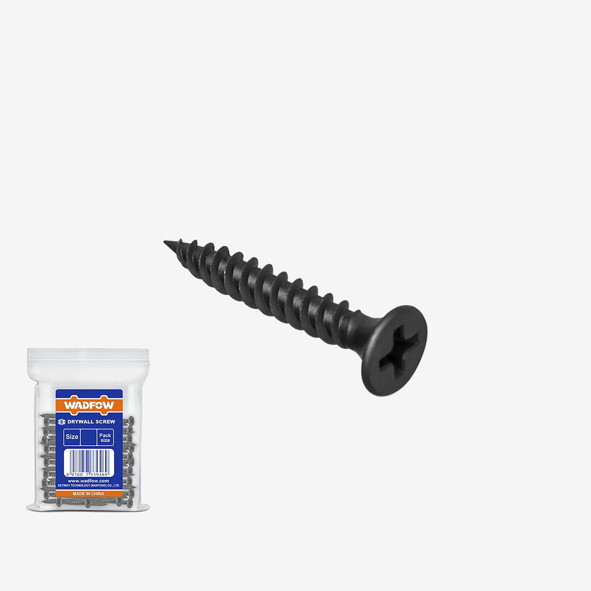Wadfow 200pcs/300pcs High Quality Carbon Steel Drywall Screw SOLD PER PACK (WHT)