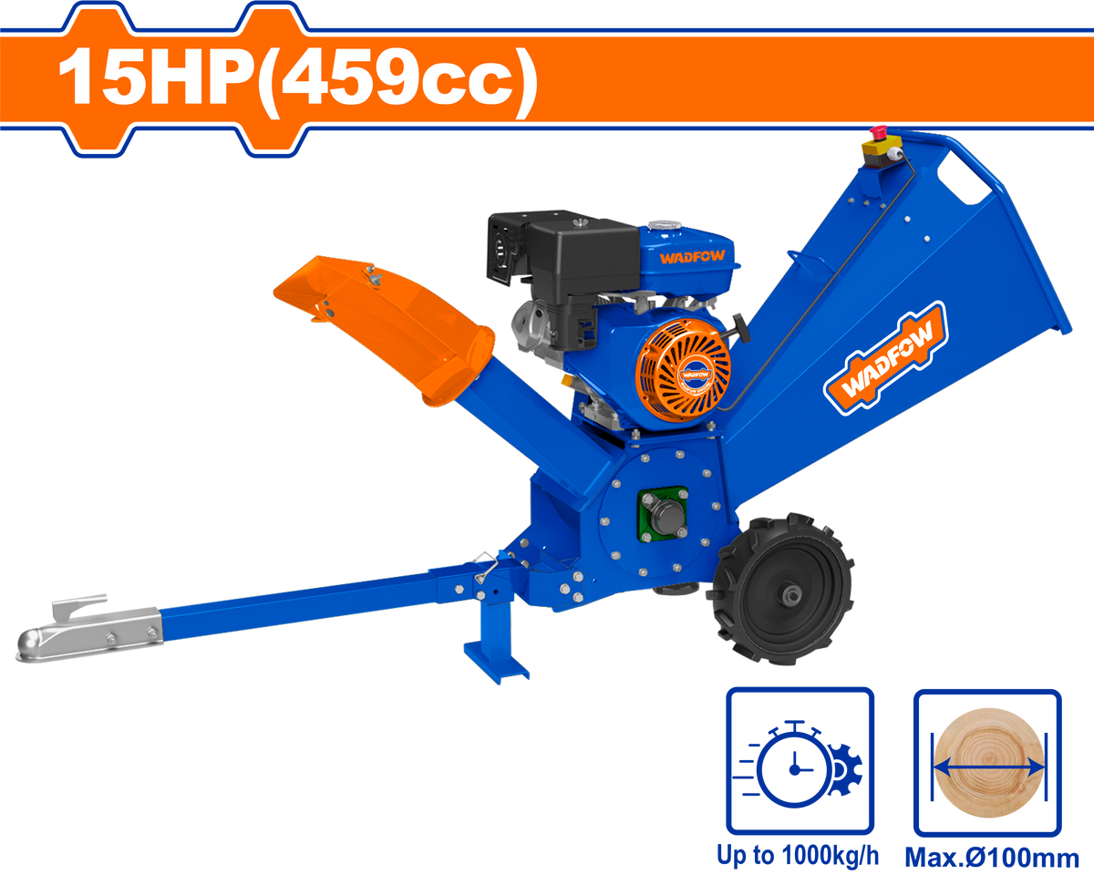 Wadfow Gasoline Wood Chipper 15hp (459cc)
