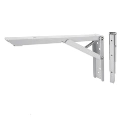Wadfow 8inch-14inch Folding Shelf Bracket Thickness: 1.4mm Used As Support for Shelves WZJ6314 (WHT)
