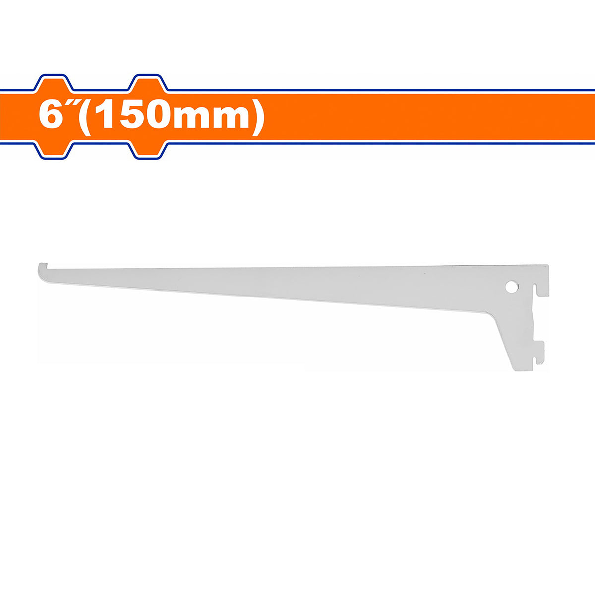 Wadfow 2mm Thickness Heavy Duty Shelf Arm Track Insert Support Brackets SOLD PER PIECE (WHT)