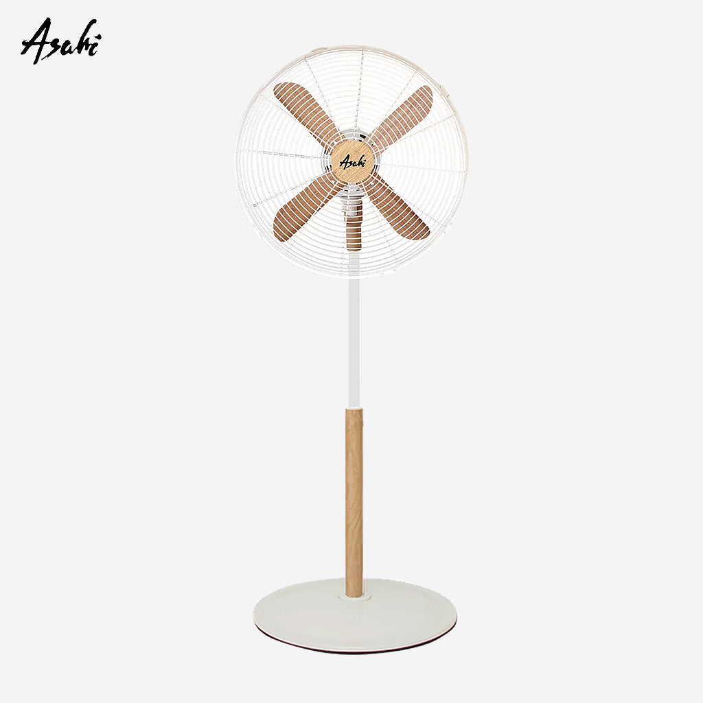 Asahi 16 Inches Wood Stand Fan Aesthetic | Electric Fan | Wood Fan XF-6077