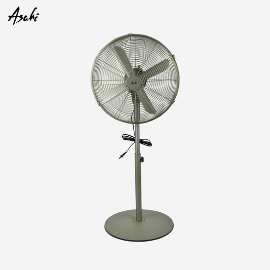 Asahi 16" Metallic Electric Fan | Stand Fan Polished Green XF-6078